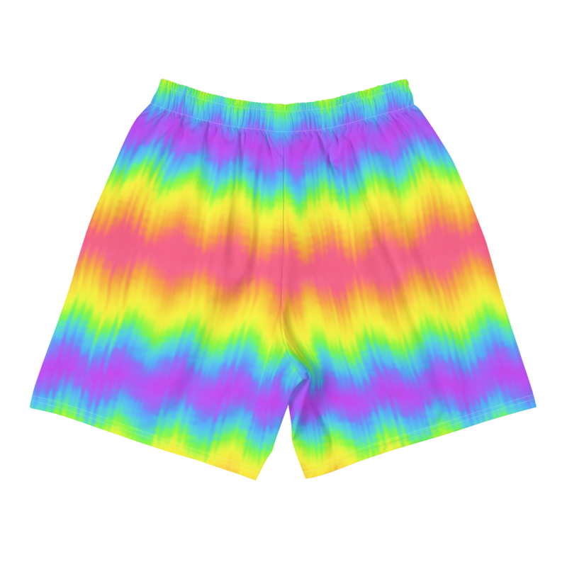 Rainbow Pride Tie-Dye Athletic Shorts