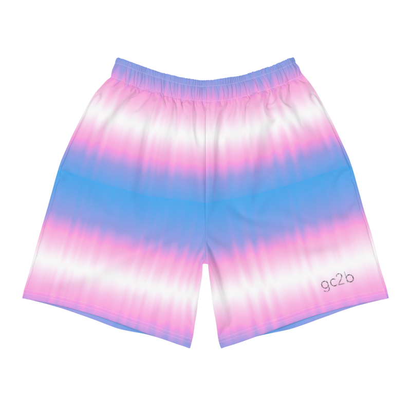 Trans Pride TieDye Athletic Shorts gc2b