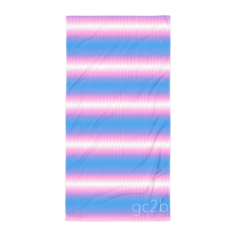 Trans Pride Tie-Dye Design Towel