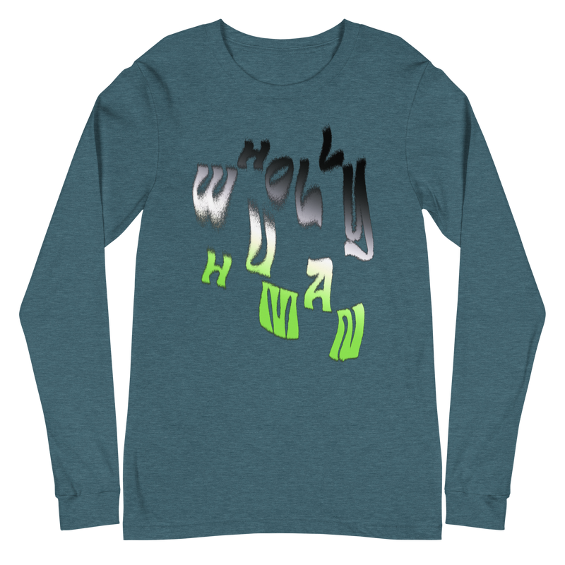 Agender "Wholly Human" Long Sleeve Tee