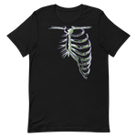 t-shirt design features human bones in genderqueer colors